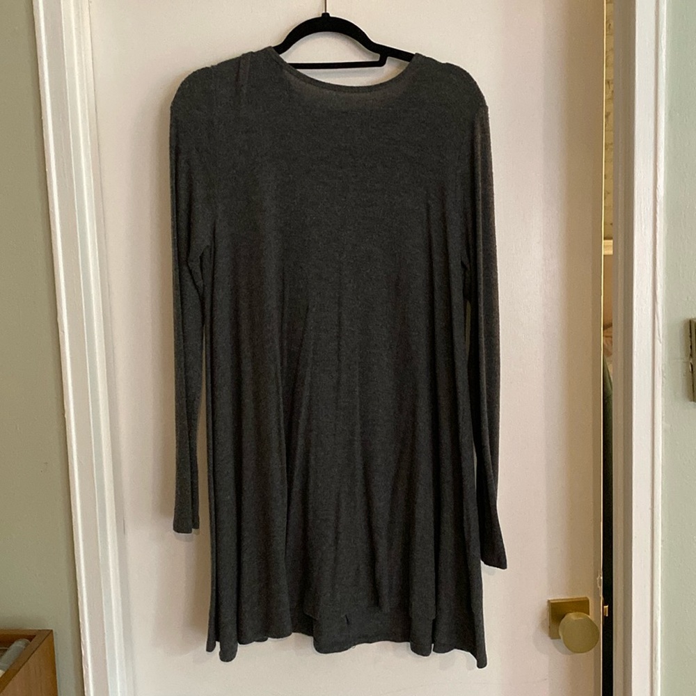Abercrombie Grey Long Sleeve Sweater Mini Dress